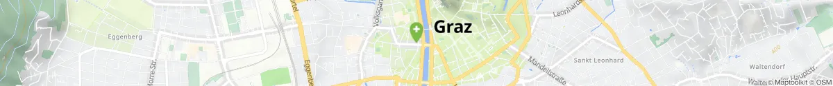 Kartendarstellung des Standorts für Apotheke Zum goldenen Engel in 8020 Graz